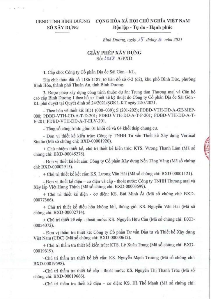 Pháp lý dự án lapura bình dương Pháp lý dự án lapura bình dương